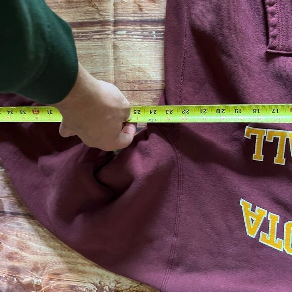 Vintage Minnesota Gophers Reverse Weave Hoodie - Picture 8 of 8